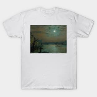 Southwark Bridge by Moonlight by John Atkinson Grimshaw T-Shirt